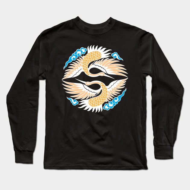 Great Egret Long Sleeve T-Shirt by waltzart